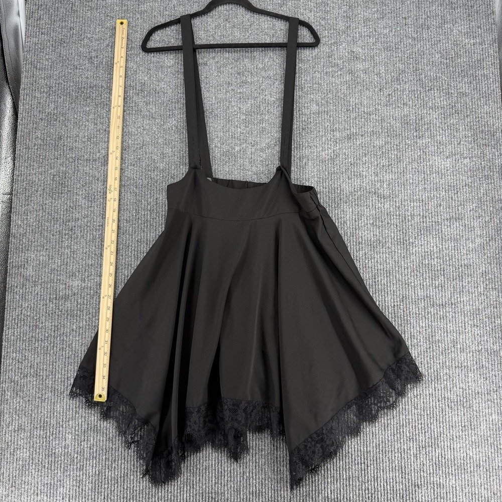 Allegra K womens large goth fairy grunge suspender skirt lace hem jumper dress - Picture 8 of 9